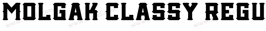 Molgak Classy Regul字体转换